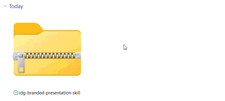 Extract zip folder